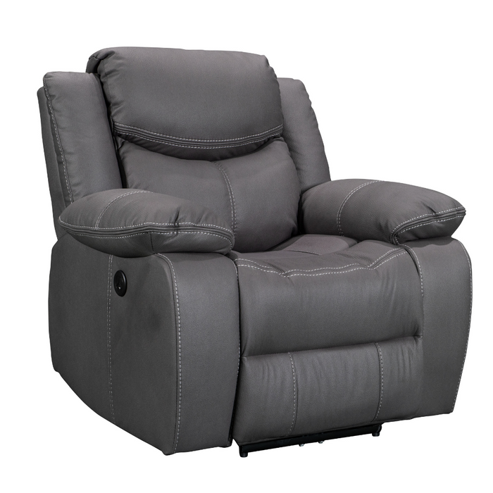 Urban 1 Seater Motion Recliner Charcoal Technology Fabric