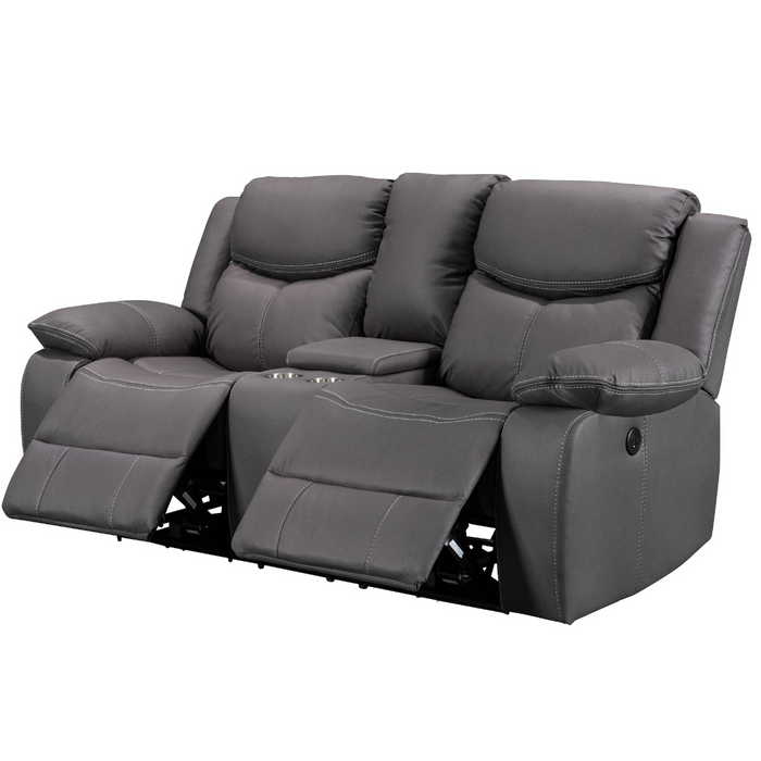 Urban 2 Seater Motion Recliner Charcoal Technology Fabric