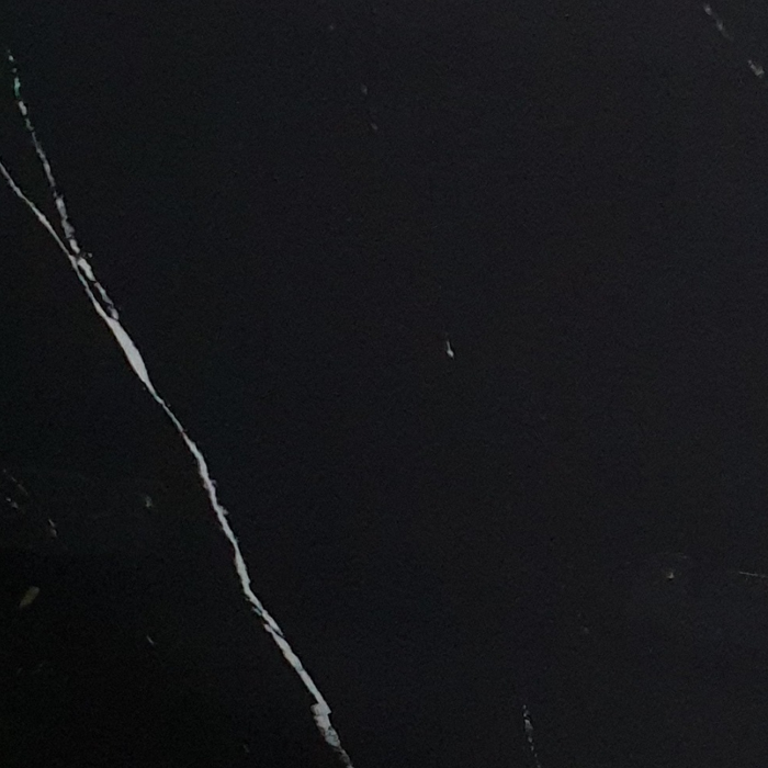 Fiore 5 Pce 120 X 70 Dining Black Marble/Black Velvet Chairs