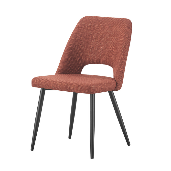 April 7 Pce Dining with Zara Chair Russet fabric - Wood