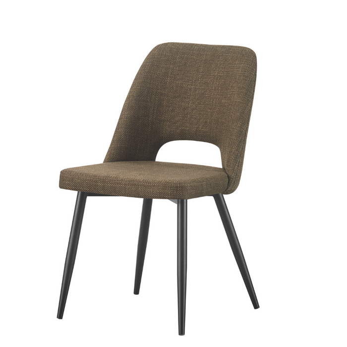 April 7 Pce Dining with Zara Chair Olive fabric - Wood