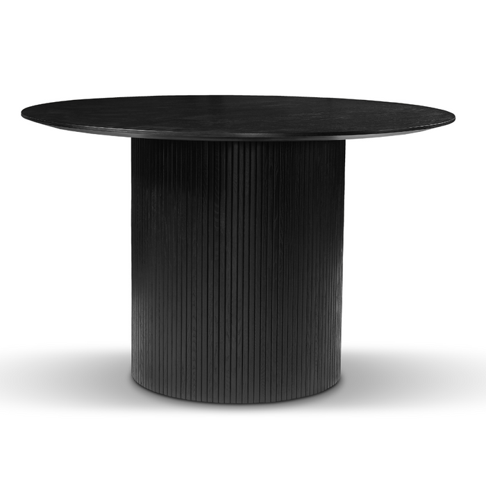 Miami 5 Pce Dining Black With Zara Chair Olive Fabric