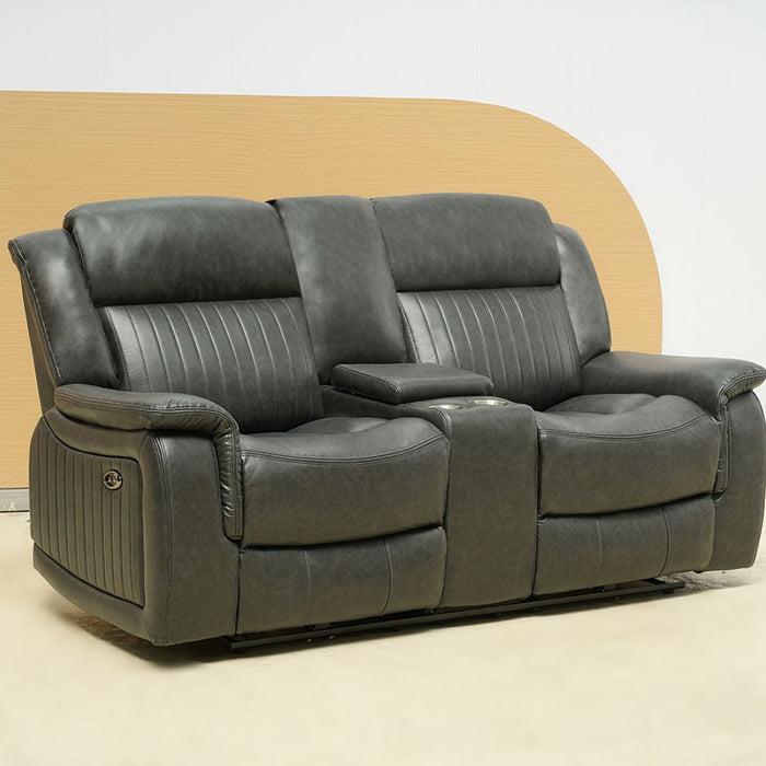 Paragon Power Motion 2 Seater Recliner Black - Leather