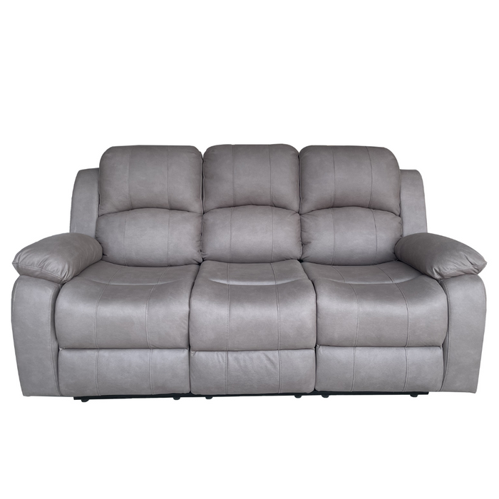 Valor 3 Seater Manual Recliner Brown Technology Fabric