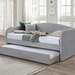 Charlotte Day Bed with Trundle Dark Grey fabric