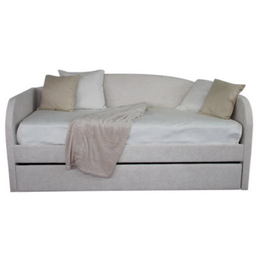 Charlotte Day Bed with Trundle Pearl weave fabric