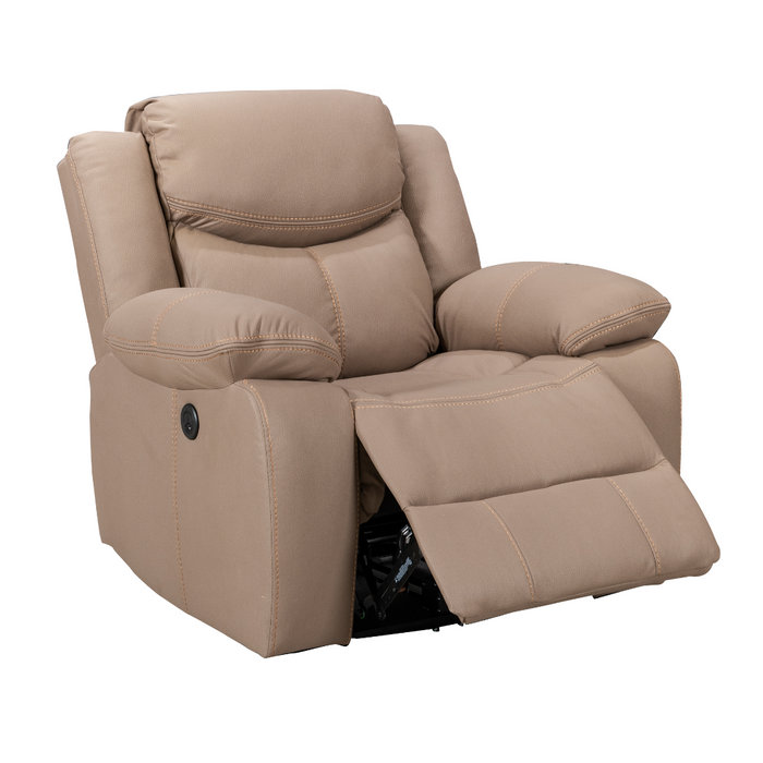Urban 1 Seater Motion Recliner Brown Technology Fabric