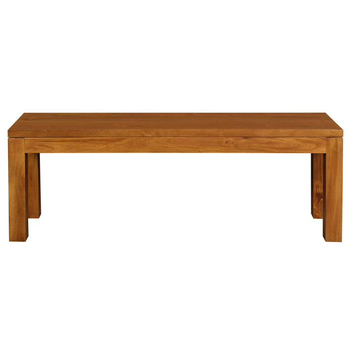 Tilda Solid Mahogany Bench Medium (Light Pecan)