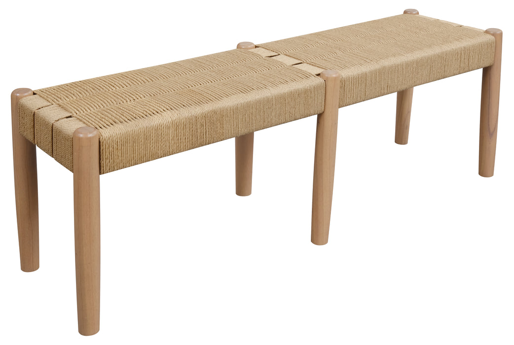 Kelly Loom Oak Bench (Natural)