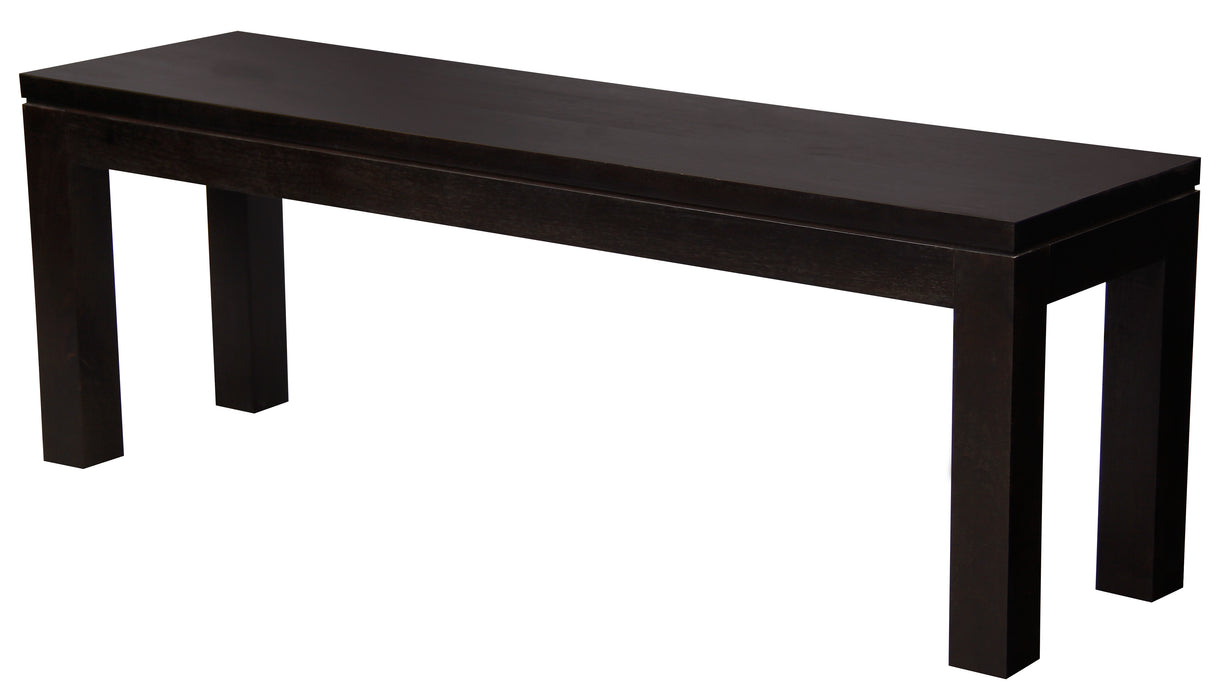 Tilda Solid Mahogany Bench Medium (Chocolate)