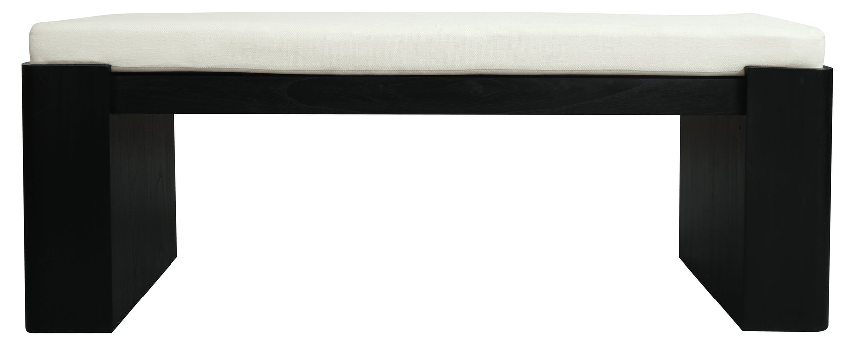 Adelle Solid Mindi Timber Bench - Small (Black)