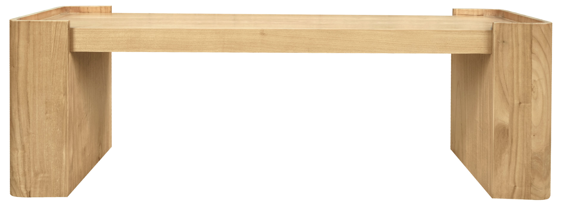 Adelle Solid Mindi Timber Bench - Small (Natural)
