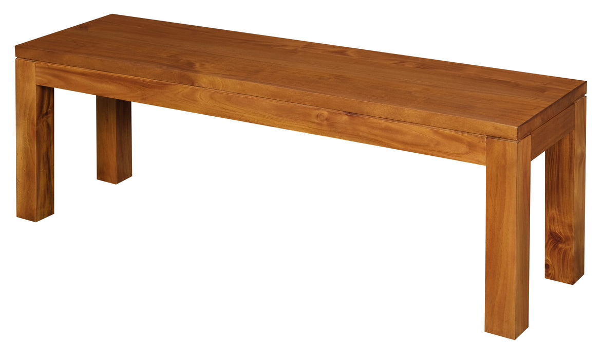 Tilda Solid Mahogany Bench Medium (Light Pecan)
