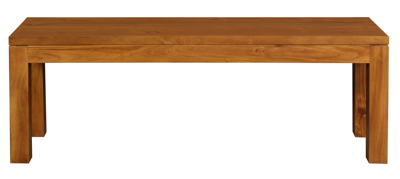 Tilda Solid Mahogany Bench Medium (Light Pecan)