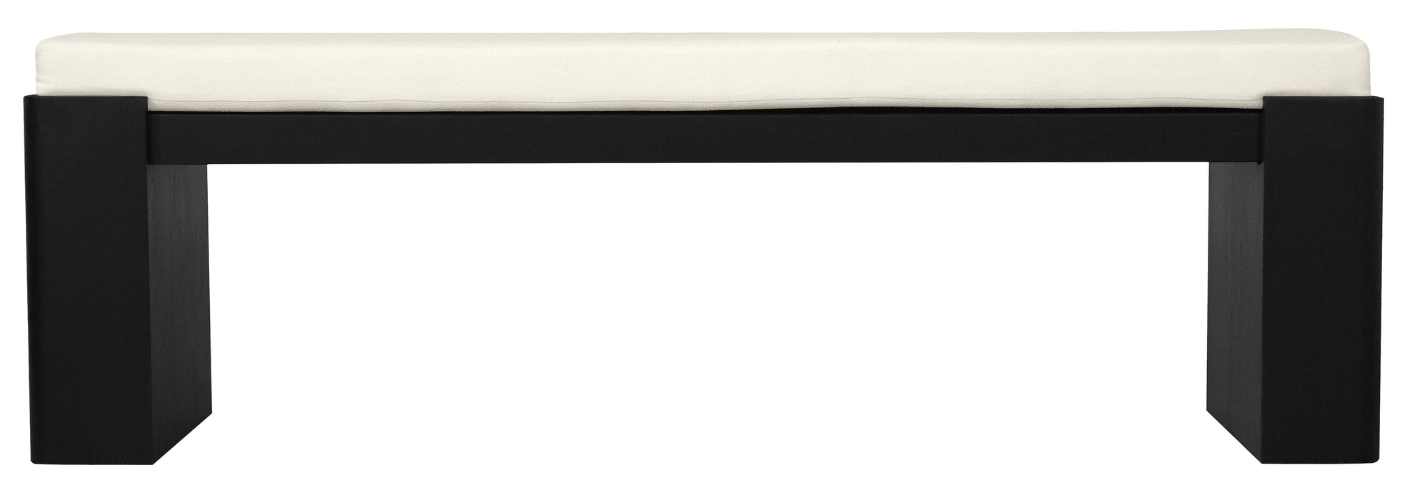 Adelle Solid Mindi Timber Bench - Large (Black)