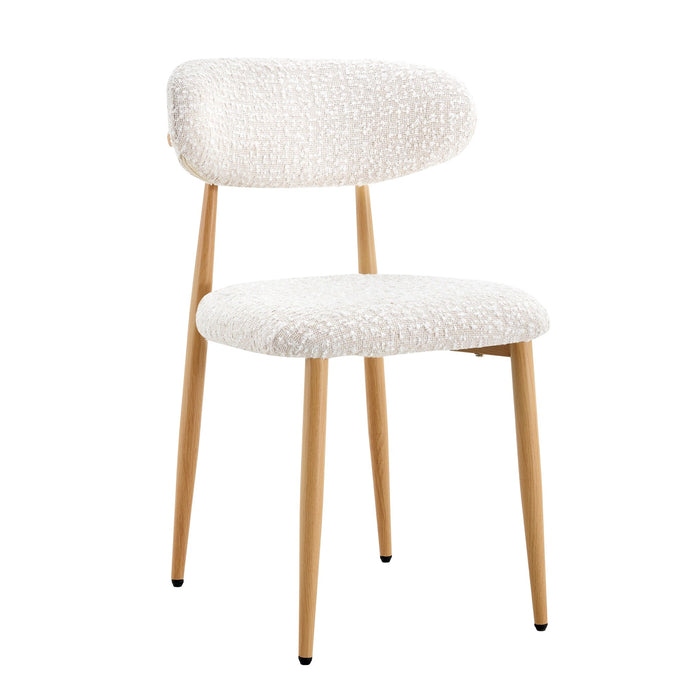 Radley Accent Chair - Beige with Oak Legs (Set of 2)