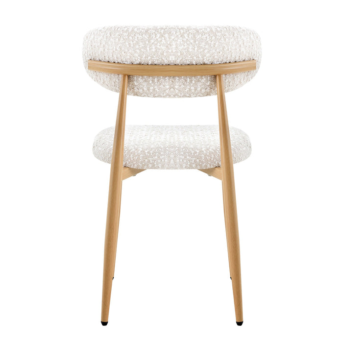 Radley Accent Chair - Beige with Oak Legs (Set of 2)