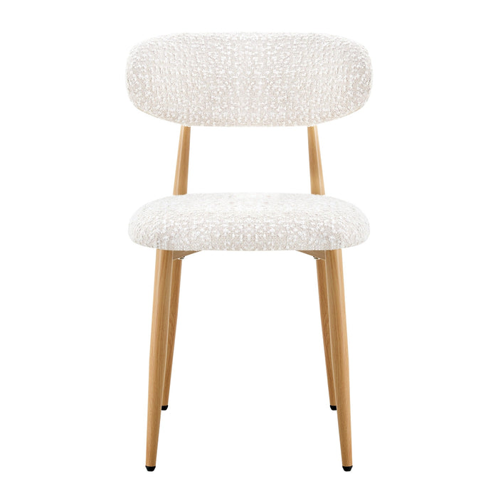 Radley Accent Chair - Beige with Oak Legs (Set of 2)