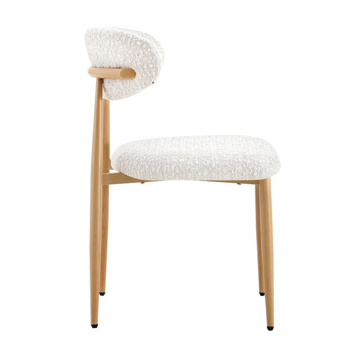 Radley Accent Chair - Beige with Oak Legs (Set of 2)
