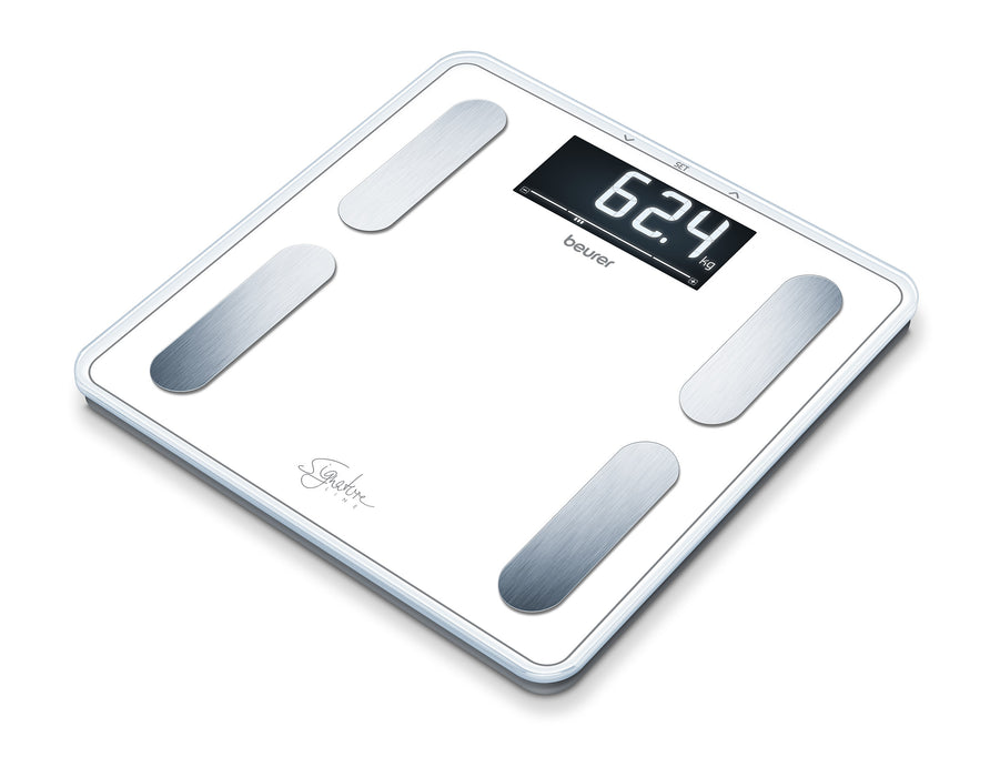 Beurer BF400W Digital Glass Body Fat Scale: Signature Line