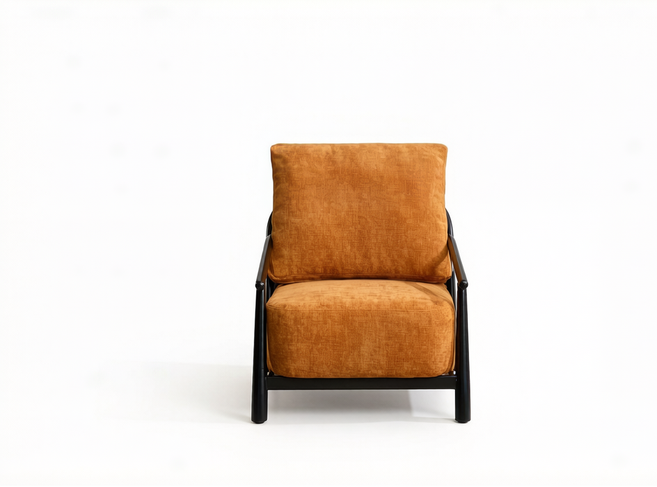 Amberley Chair Ochre Black detail