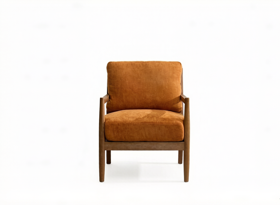 Alden Chair Ochre Walnut detail