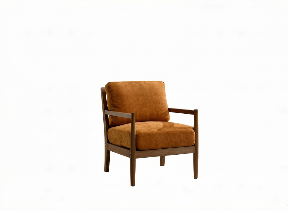 Alden Chair Ochre Walnut detail