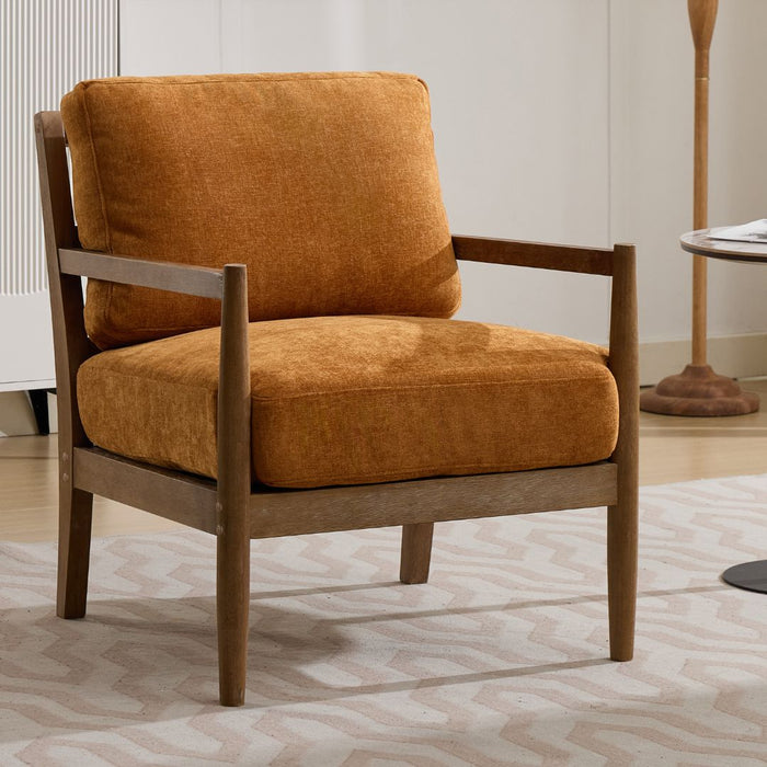 Alden Chair Ochre Walnut