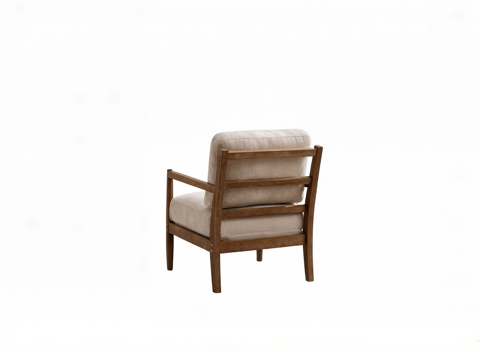 Alden Chair Beige Walnut detail