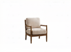 Alden Chair Beige Walnut detail