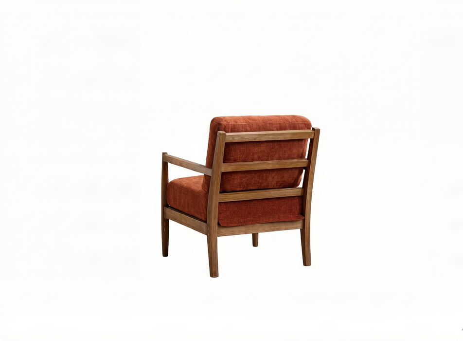 Alden Chair Burgundy Walnut detail