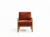 Alden Chair Burgundy Walnut detail