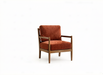 Alden Chair Burgundy Walnut detail