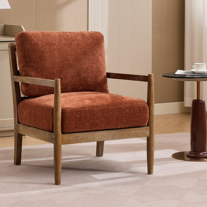 Alden Chair Burgundy Walnut