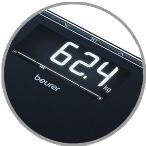 Beurer BF400W Digital Glass Body Fat Scale: Signature Line