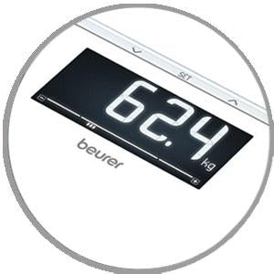 Beurer BF400W Digital Glass Body Fat Scale: Signature Line