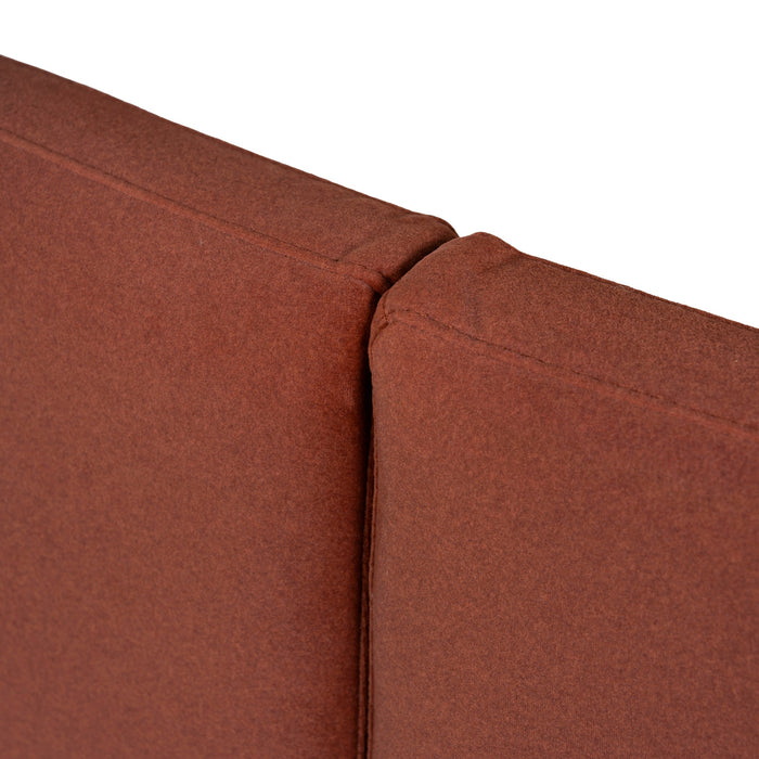 Grimaldo Queen Bedhead - Burnt Maroon