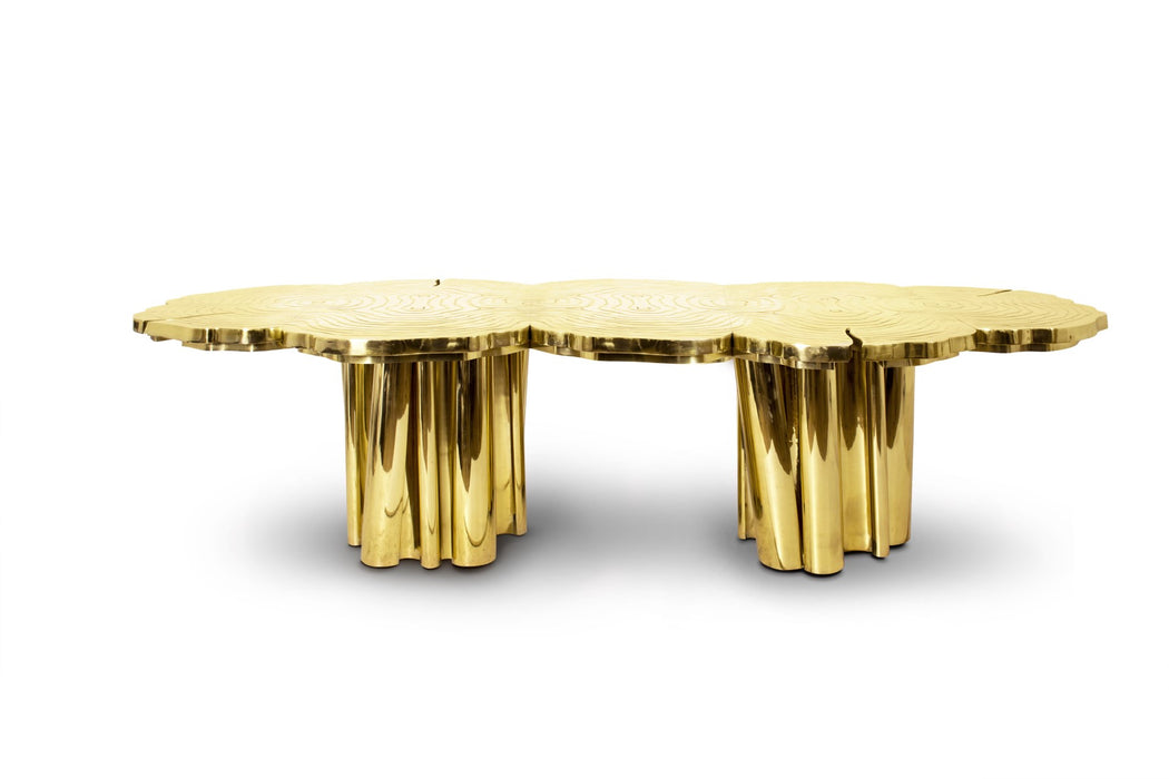 Fortuna Gold Dining Table - 8 Seats