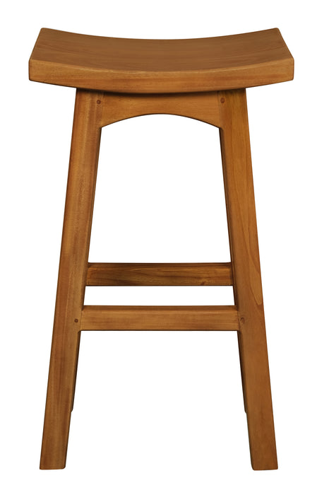 Kyoto Solid Timber Bar Height Stool (Light Pecan)