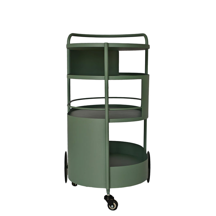 Elvano 63cm Bar Cart - Sage Green