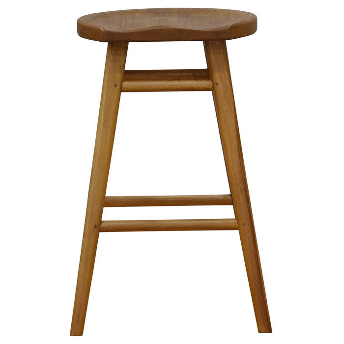 Scandinavian Solid Timber Counter Stool (Caramel)