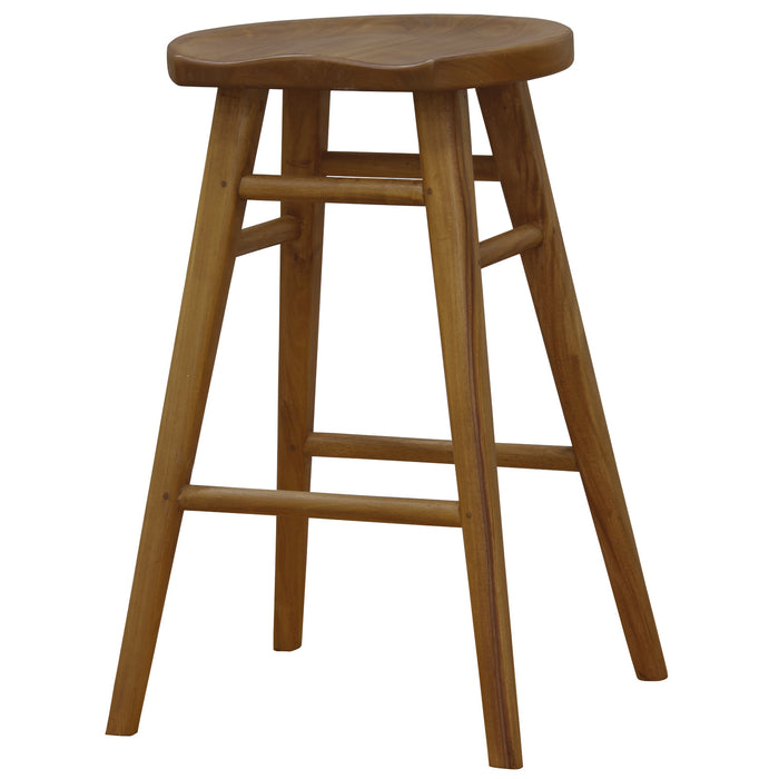 Scandinavian Solid Timber Counter Stool (Caramel)