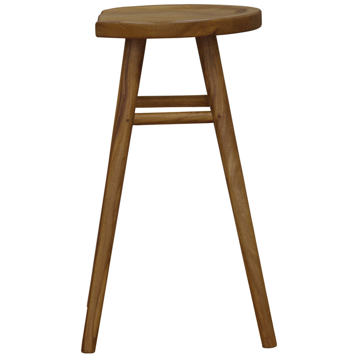 Scandinavian Solid Timber Counter Stool (Caramel)