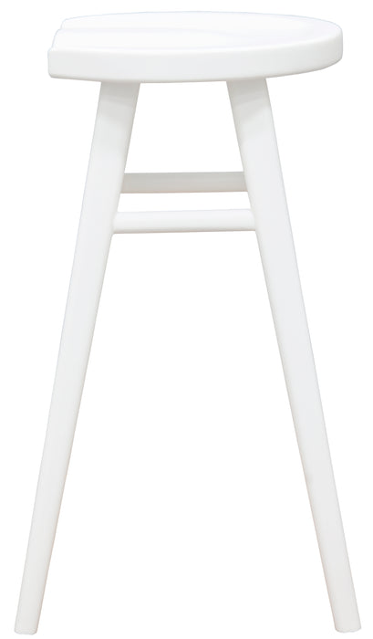 Scandinavian Solid Timber Counter Stool (White)
