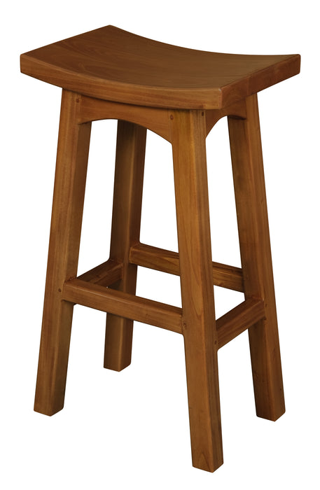 Kyoto Solid Timber Bar Height Stool (Light Pecan)