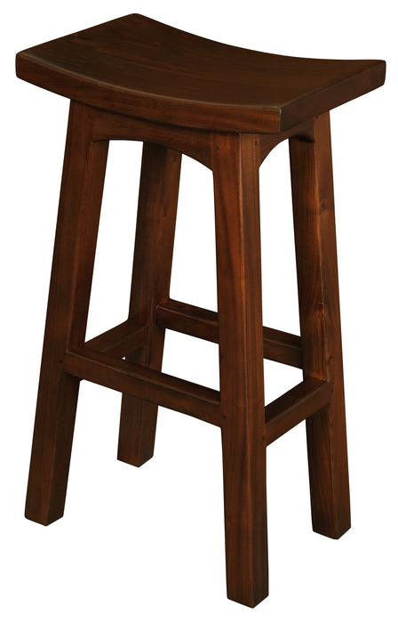 Kyoto Solid Timber Bar Height Stool (Mahogany)