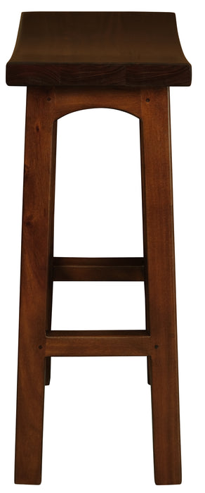 Kyoto Solid Timber Bar Height Stool (Mahogany)