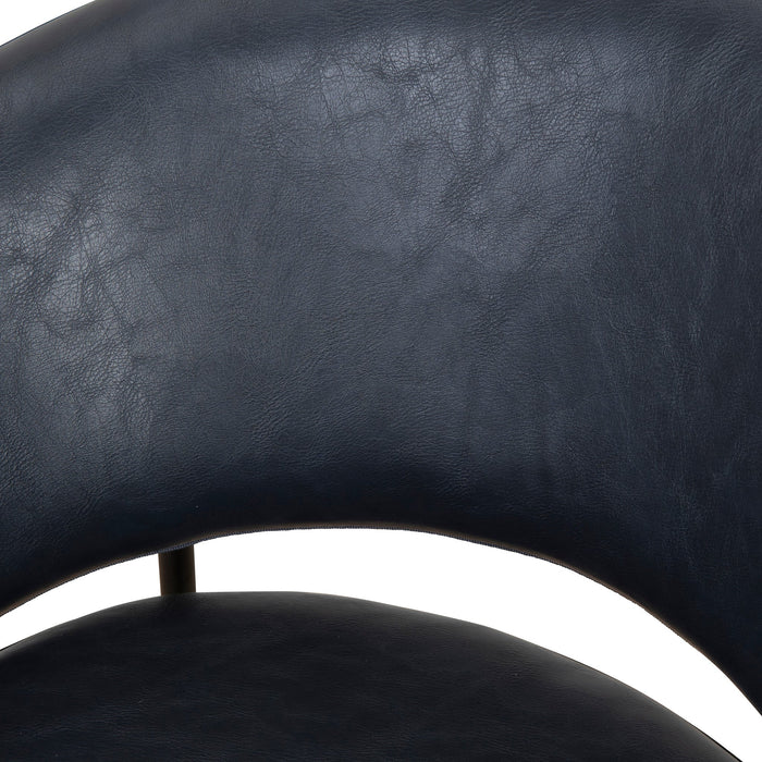 Rabi Fabric Bar Stool - Full Black (Set of 2)