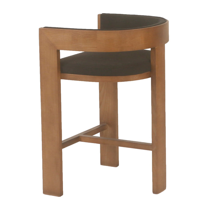 CBS10157-LJ Brown ELM Barstool - Black