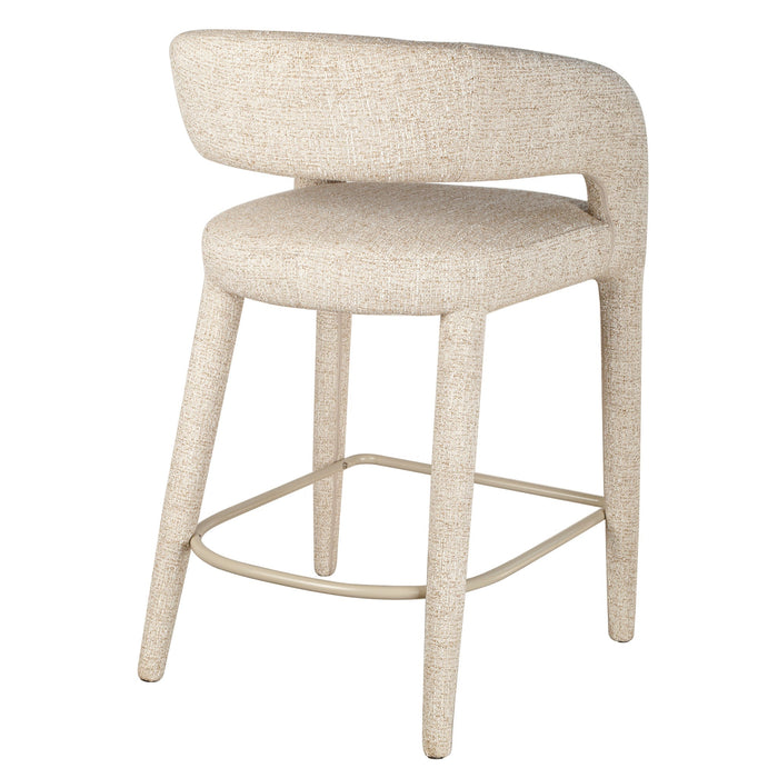 Roni 65cm Bar Stool - Pale Beige